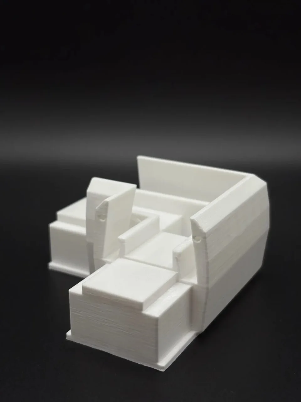 3D-печатный макет дивана и интерьерной зоны